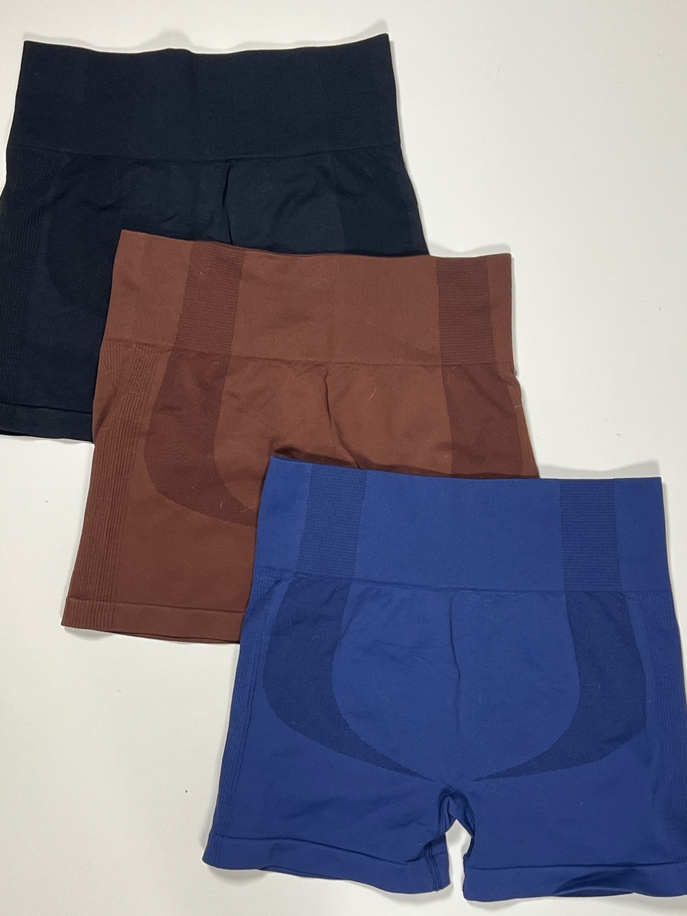 High-Waist Women’s Shorts - Black, Brown, Blue